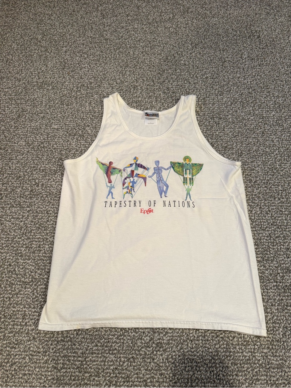 Vintage Epcot Tapestry of Nations Walt Disney World Tank Top